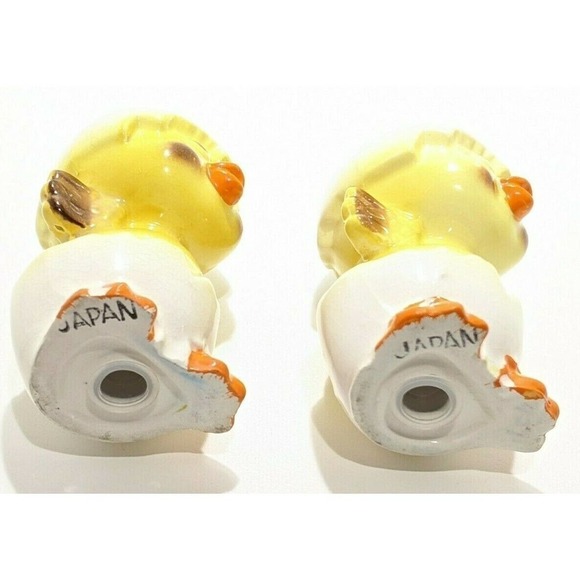 Vtg Spring Chicks Salt Pepper Shakers Made in Japan - Picture 3 of 5